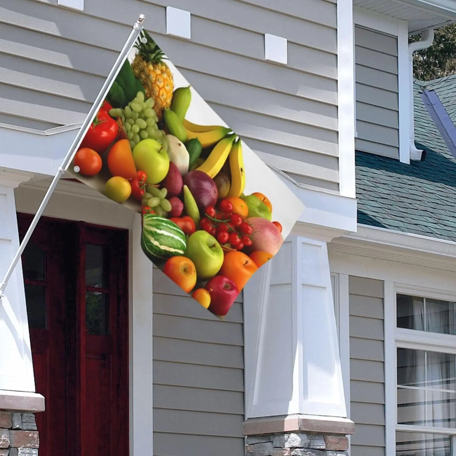 Flagicts 100% Polyester variety fresh vegetables fruits Flags