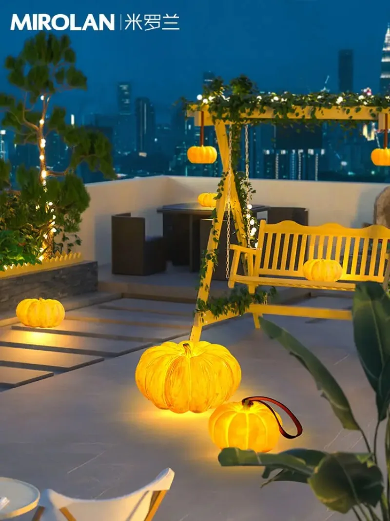 lantern solar camping table  led camping tent  pumpkin  outdoor hanging  decorative  ambient light