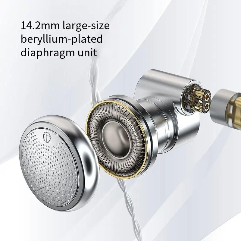 NEW TRN EMX Dynamic Flagship Audiophile Flat Headset Earplugs Super Bass Music Replaceable Cable For EMA TN BAX