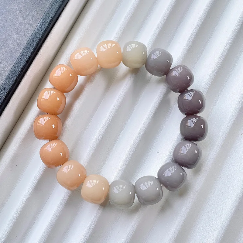 Purple Bodhi Root Bracelet Rare Student Finger Toy Buddha Beads Prayer Healing Spirit Purification Summer Fashion Jewelry