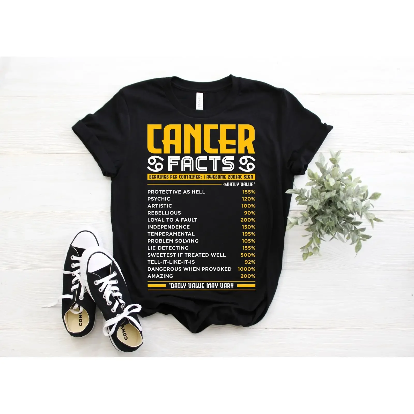 Funny Cancer Zodiac Facts Traits T Shirt Astrology Horoscope Sign June July Birthday Christmas for vintage Washed Stretched