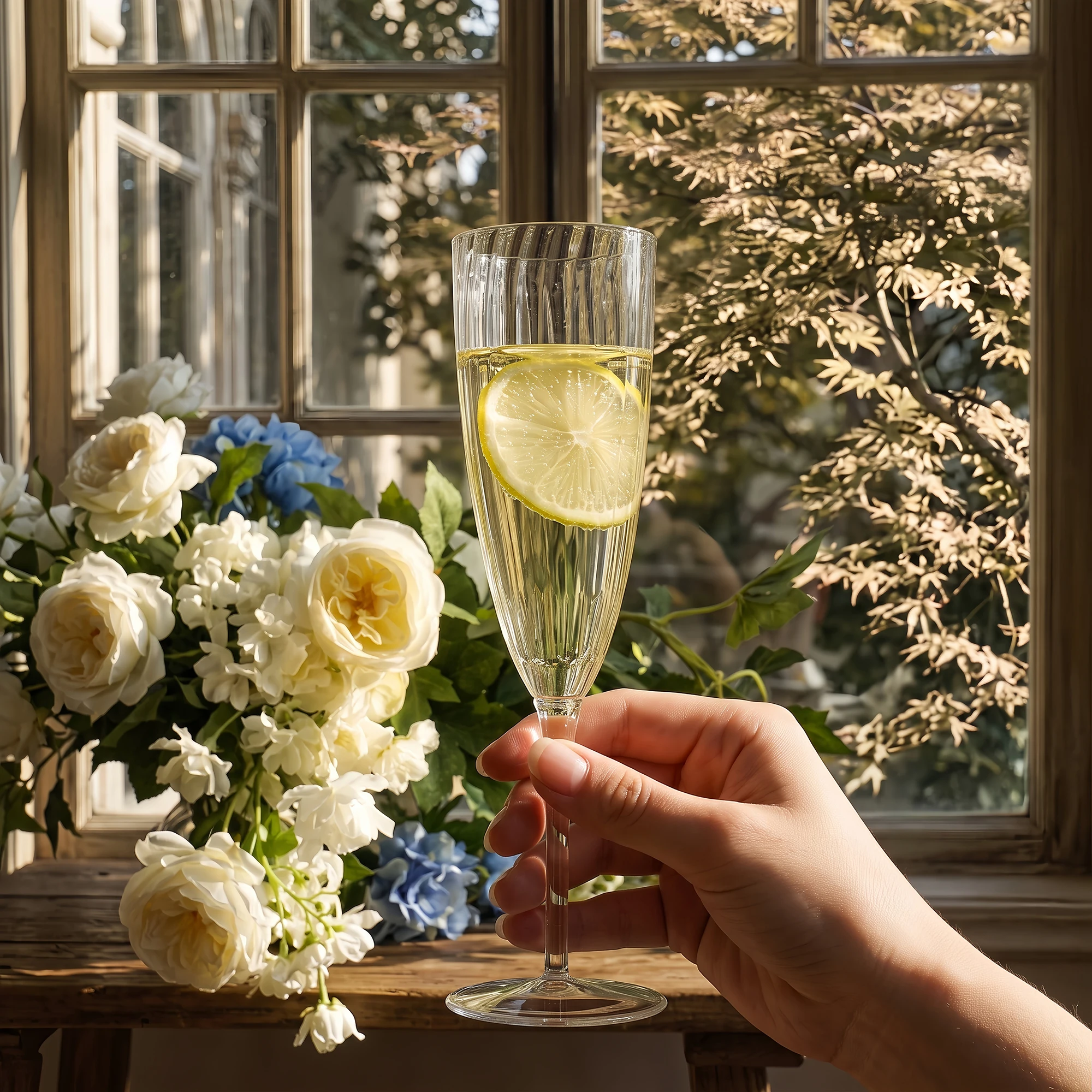 36 PCS Plastic Champagne Flutes, 6 oz Clear Disposable Wine Glasses, Reusable Cocktail Cups for Wedding, Birthday Party, Celebration, Toasting, Bar, Outdoor Events & Home Entertaining