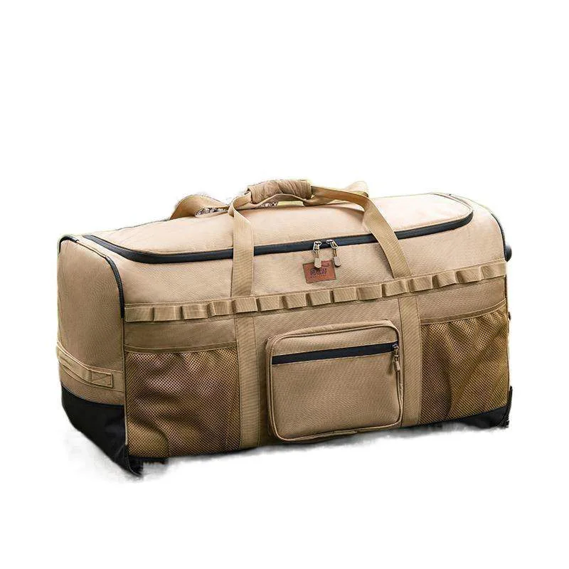 

Outdoor camping storage bag travel bag portable backpack multi-functional large-capacity tug travel bag