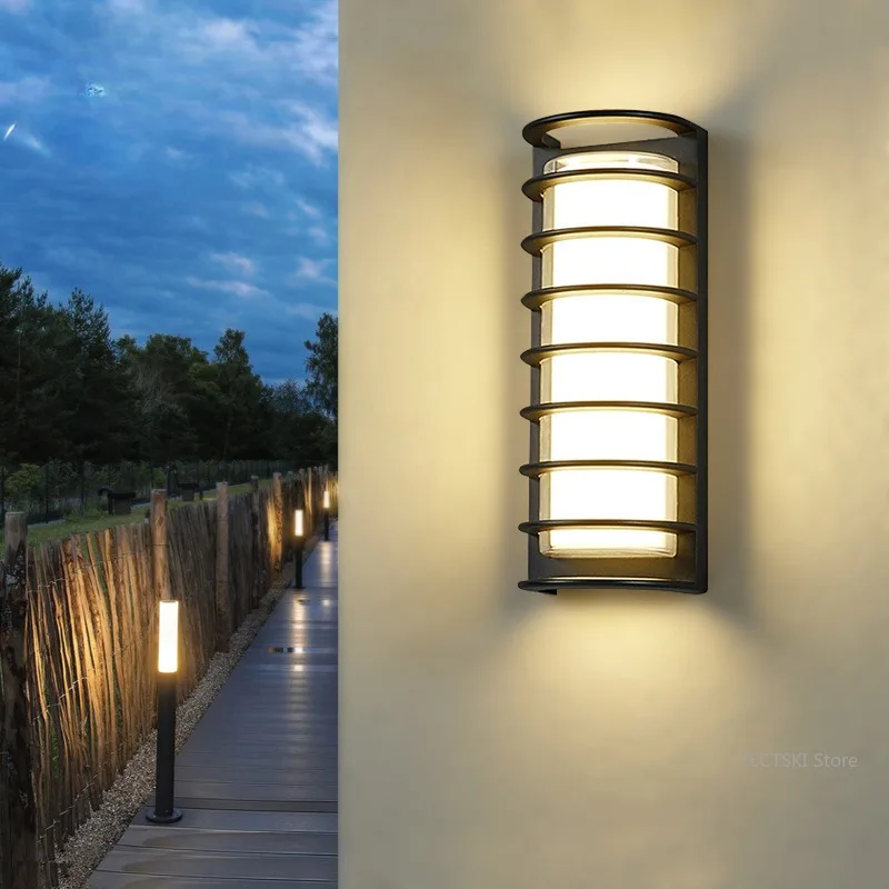 

Double layer waterproof wall lamp villa lighting, Chinese style courtyard simple entrance, corridor exterior wall lamp