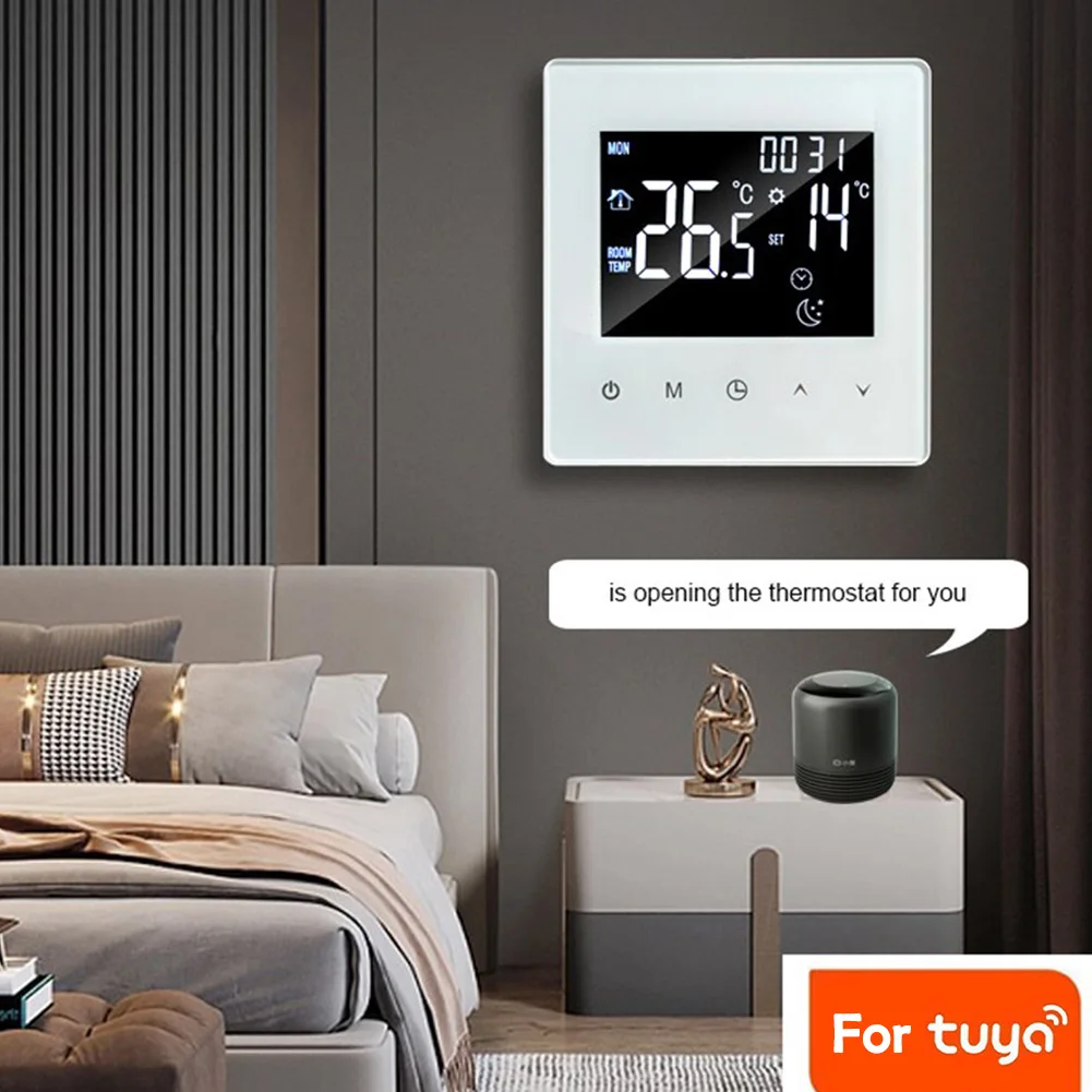 25A Heating System Electric Thermostat For Efficient Heating 86*86mm Electronic Heating Management For Electric Heating