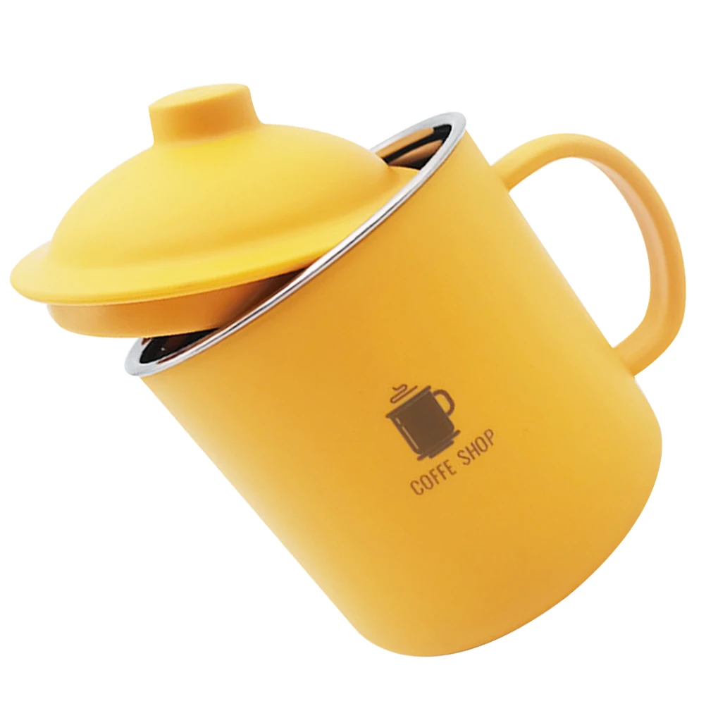

Stainless Steel Water Cup Tumbler Mugs Tea Reusable Cups Travel Wear Resistant Daily Use Household Tin Mug Kitchen