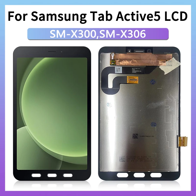 

New LCD Screen Display For Samsung Tab Active5 8.0 SM-X300 SM-X306 X300 X306 LCD Display Digitizer Glass Panel Assembly