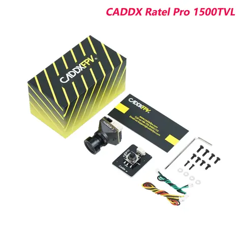 CADDX Ratel Pro 1500TVL Super WDR 4.5V-27V 4:3/16:9 NTSC/PAL CMOS FPV Starlight Night Vision Blacklight Camera for RC Drone