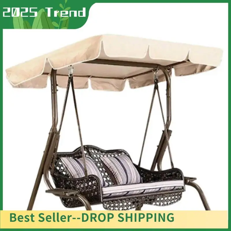 AA14 New Outdoor Swing Top Cover Chair Cover Sun Canopy Cover Park Swing Rain Shelter Waterproof Furniture Cover