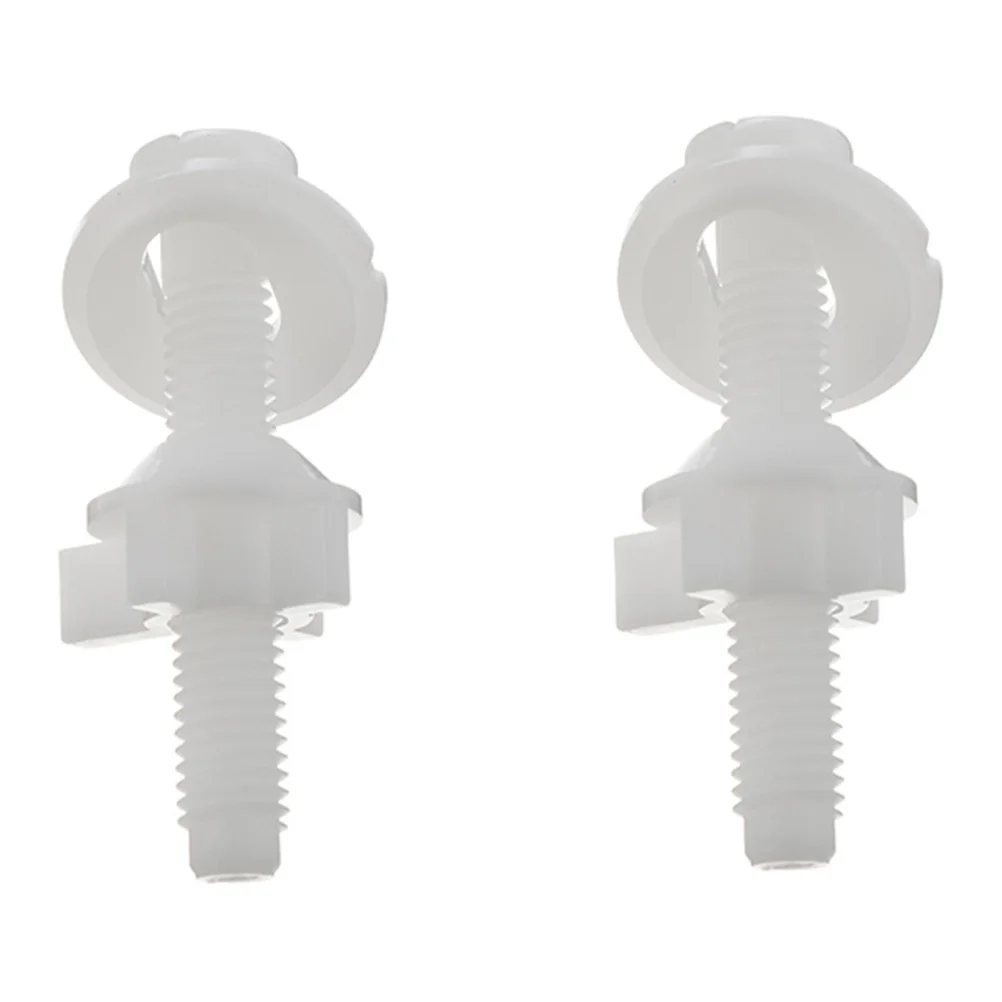 

2Pcs Universal Toilet Mounting Bolts Precise Practical Pom Plastic Replacement Parts Supplies Toilet Lid Screws