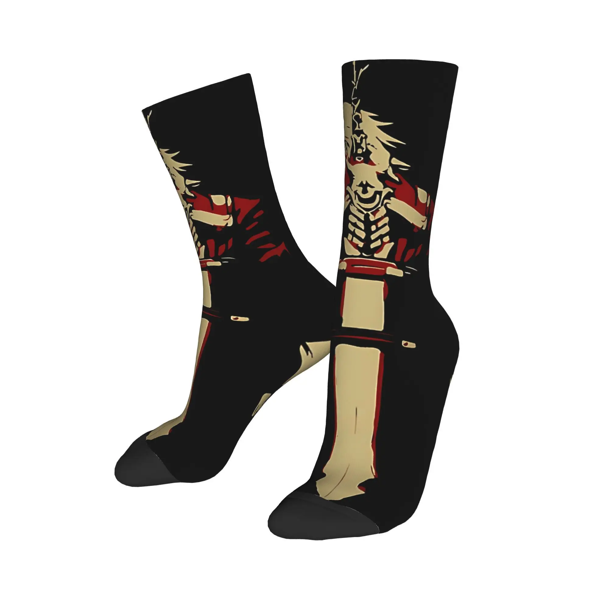 Adults Men Socks Devil May Cry 5 Dante  Stockings Non Slip Soft Breathable Socks Winter Harajuku Printed Outdoor Socks