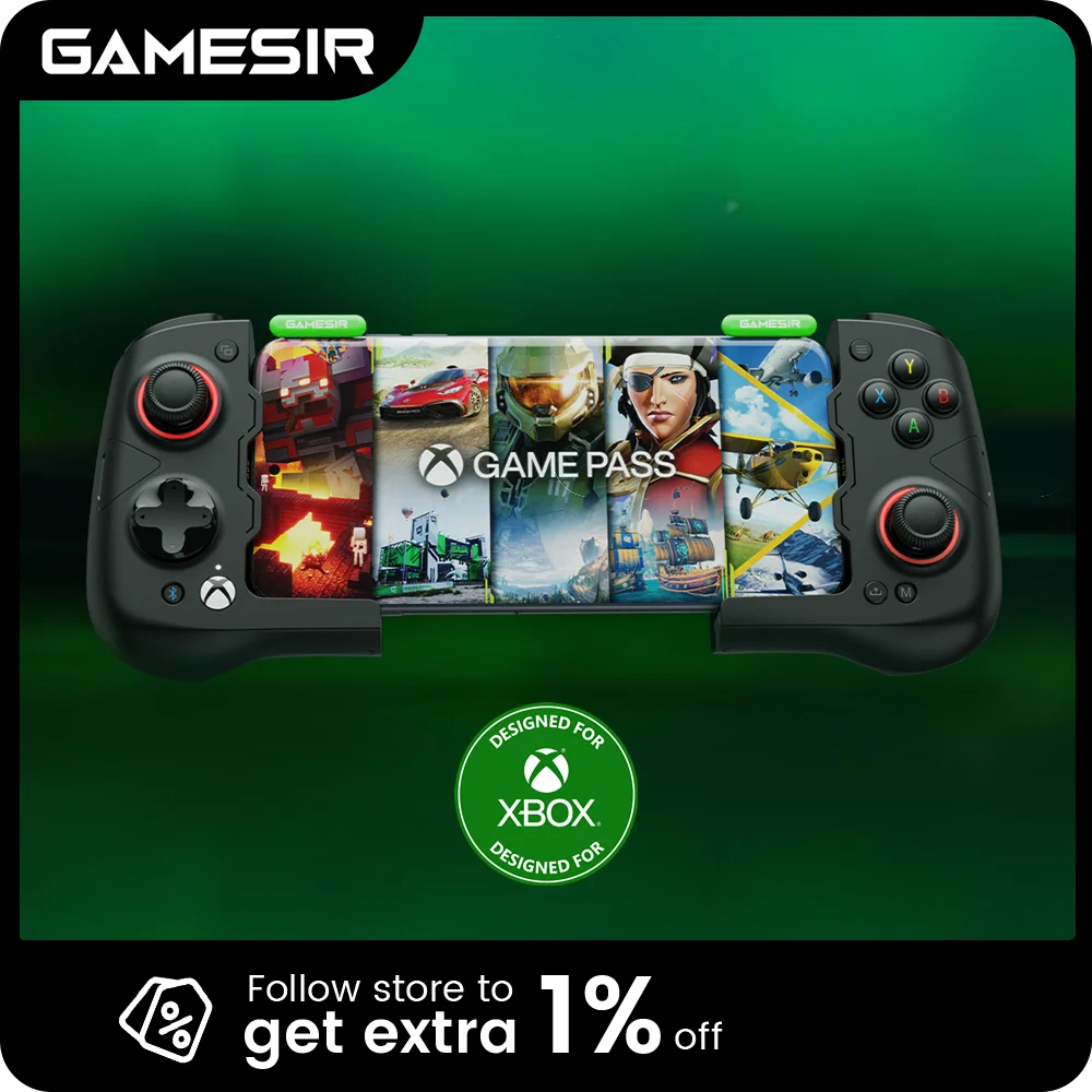 

GameSir X4 Aileron Xbox-Authorized Mobile Controller, Hall Effect Joysticks & Triggers for Android Phone, Portable Joycon Design