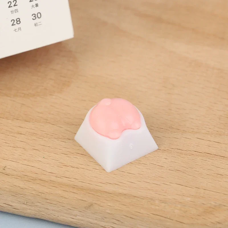 New DIY Soft Silicone Keycap Artisan Pink Cute Cat Paw Keycaps Stress Relief Toy for Mechanical Keyboard Cherry MX Switch