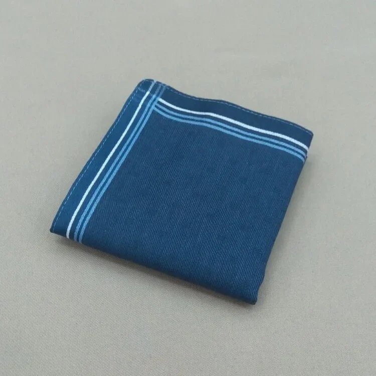 40 x 40CM Cotton Men's Handkerchief Jacquard Handkerchief Simple and Elegant