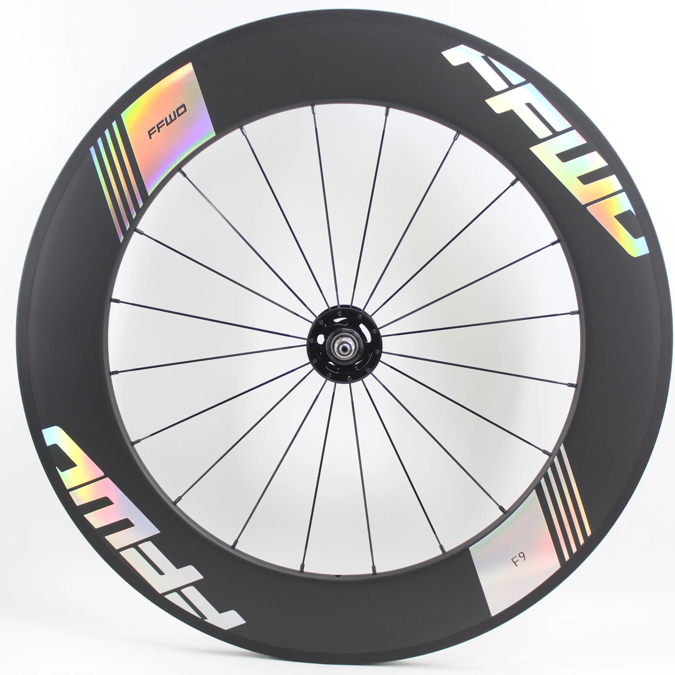 Newest Colorful 88mm 700C Track Fixed Gear Bike Matt UD Full Carbon Fibre Bicycle Wheelset Carbon Tubular Clincher Tubeless Rims