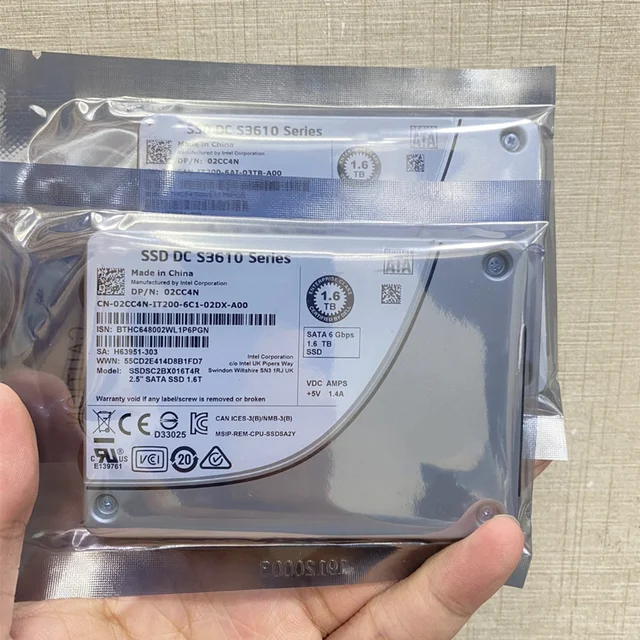 Original SSD DC S3610 400GB 800GB 1.2TB 1.6TB Enterprise 2.5