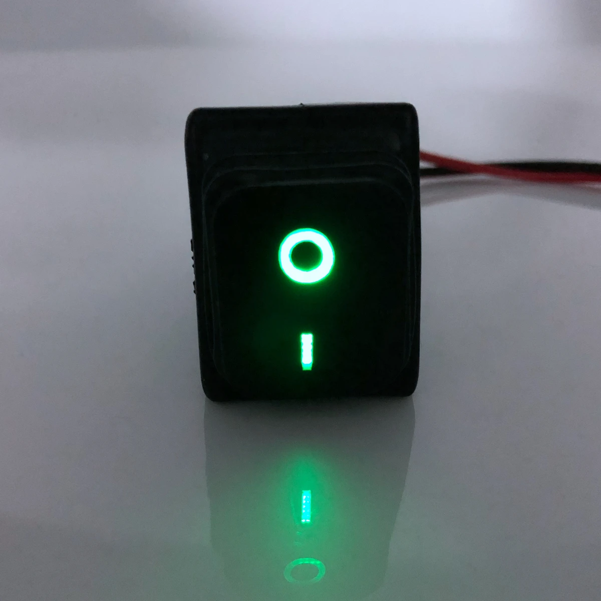 

12V Black Rocker Switch 22X30Mm Waterproof Push Button Led Light Car Boat Dispenser Low Pressure Resistant