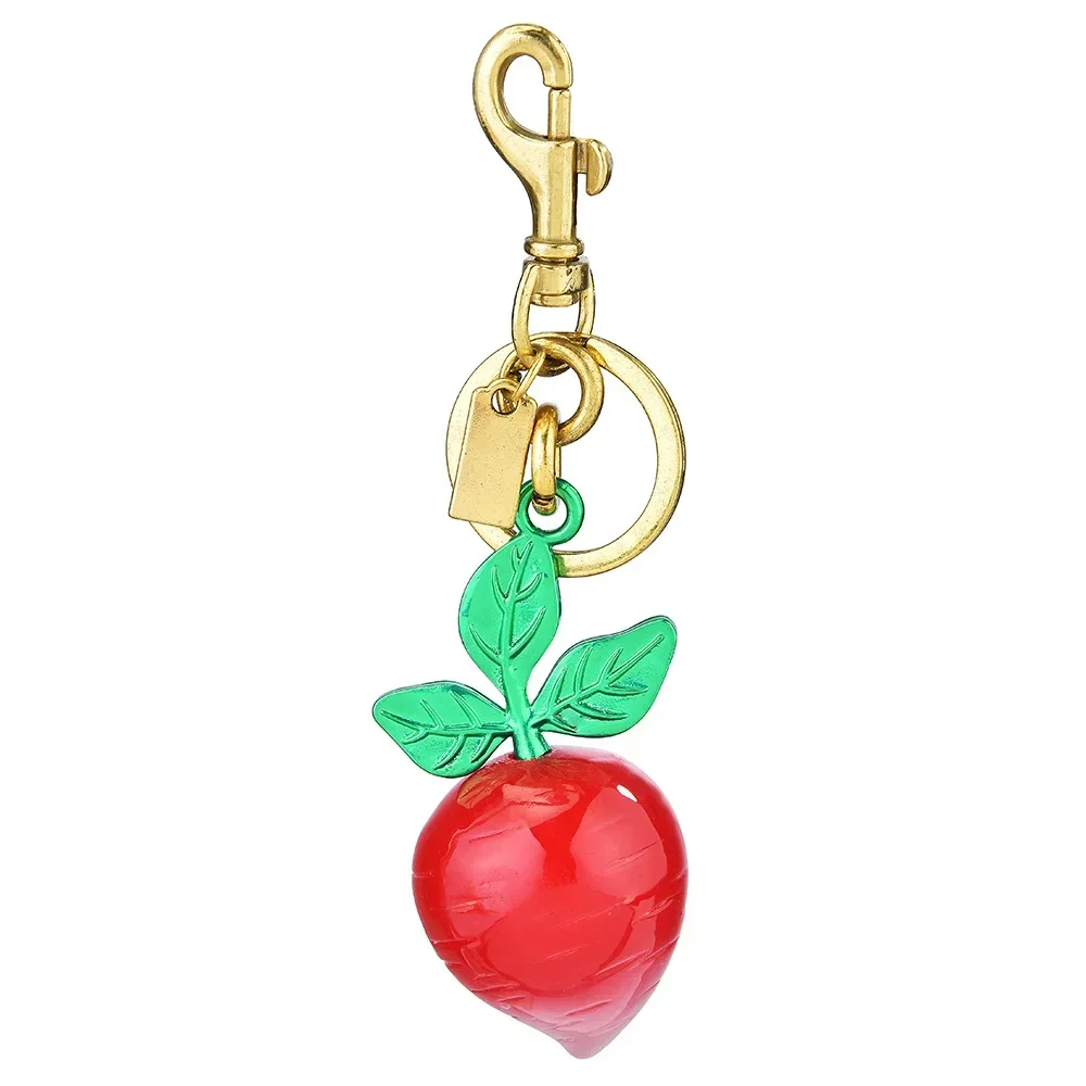 

2025 Exquisite women's bags, fruit keychains, fashionable luggage, accessories, pendants, and radish bags