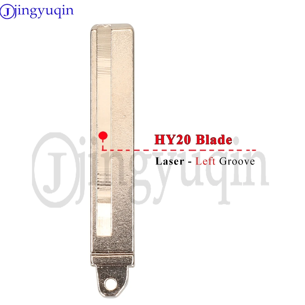 jingyuqin For Hyundai Solaris Creta Ix25 Kona Tucson Sonata I40 Elantra Ix35 I20 Ix45 Horizontal Flip Car Key BladeBlank