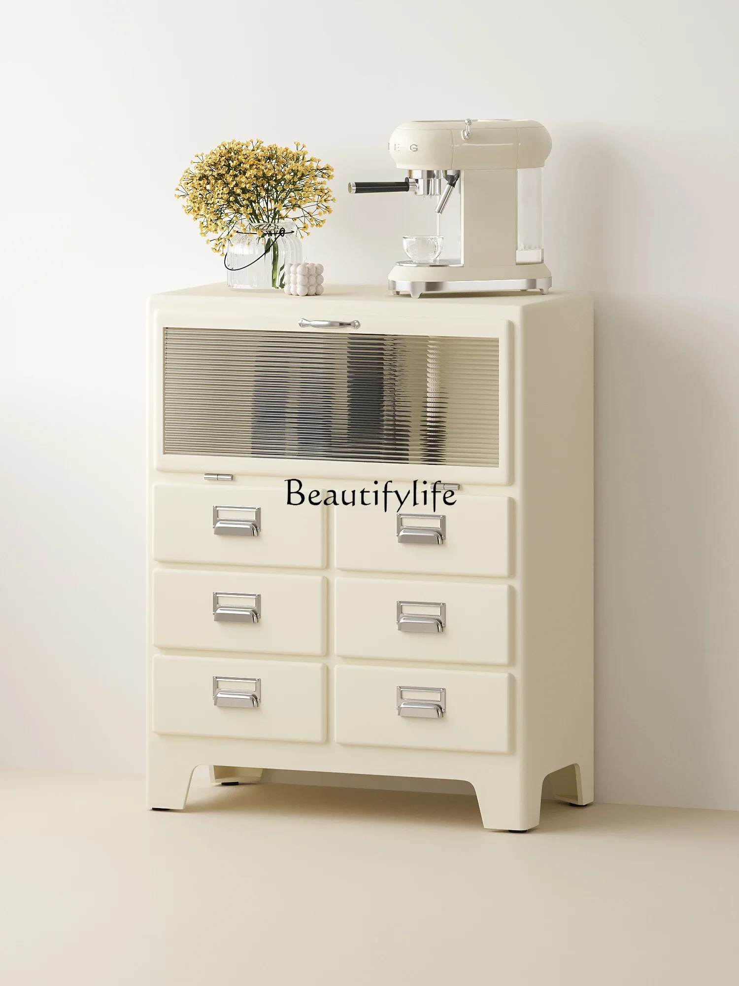 

12Classic Design Vintage Style Wall Cabinet with Multiple Drawers