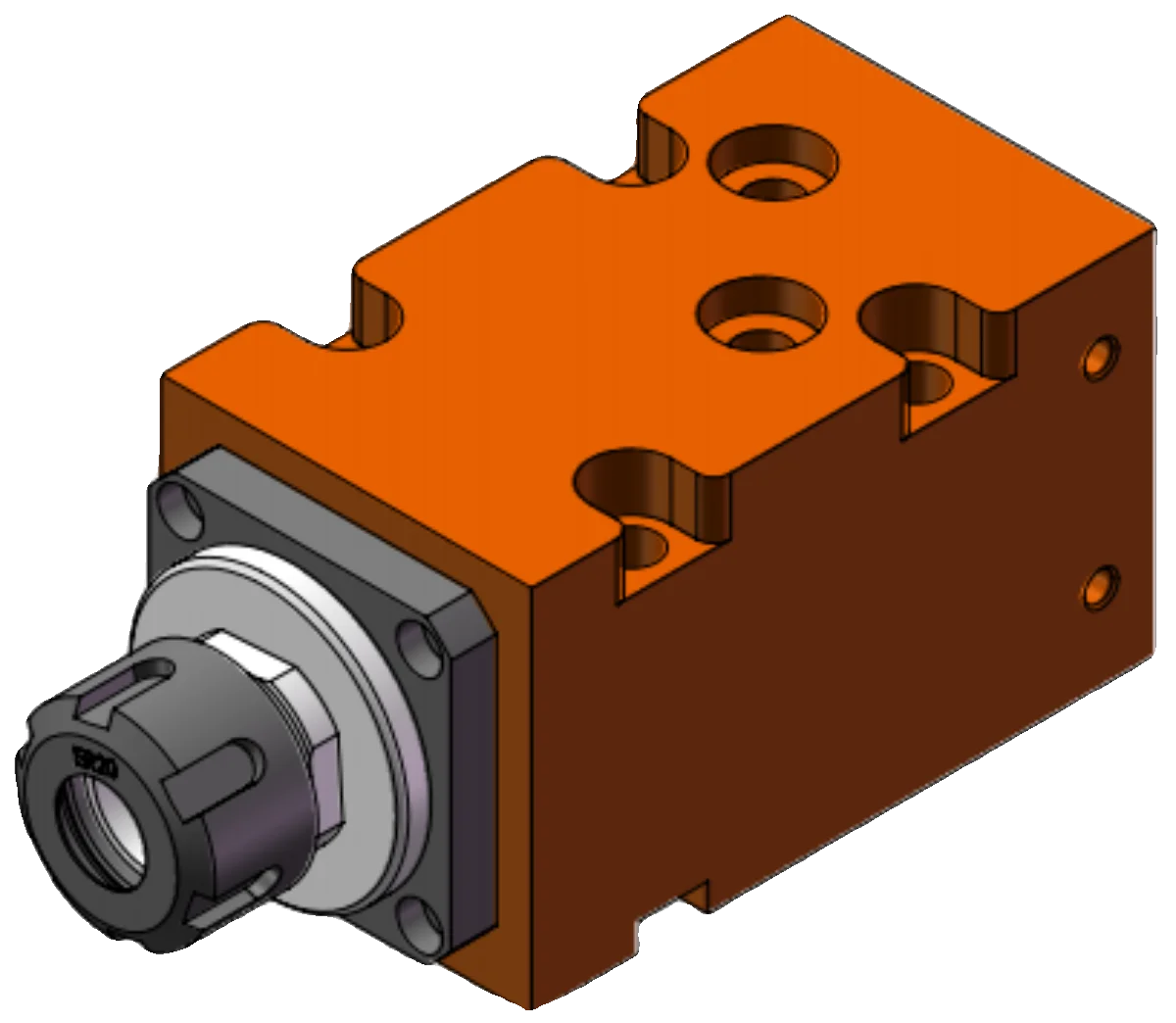 60-ER20 Cone Single Axis Power Head Drilling, Tapping, Chamfering