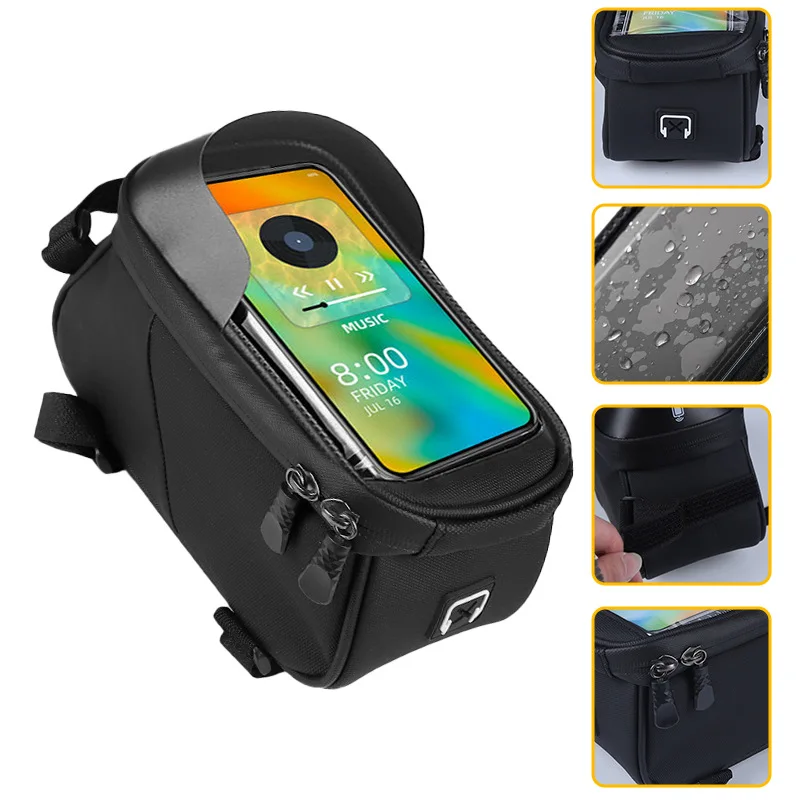 

Универсальная сумка на переднюю балку велосипеда - безопасно перевозьте все необходимое, покоряя бездорожье. Водонепроницаемое хранилище для инструментов с легким доступом