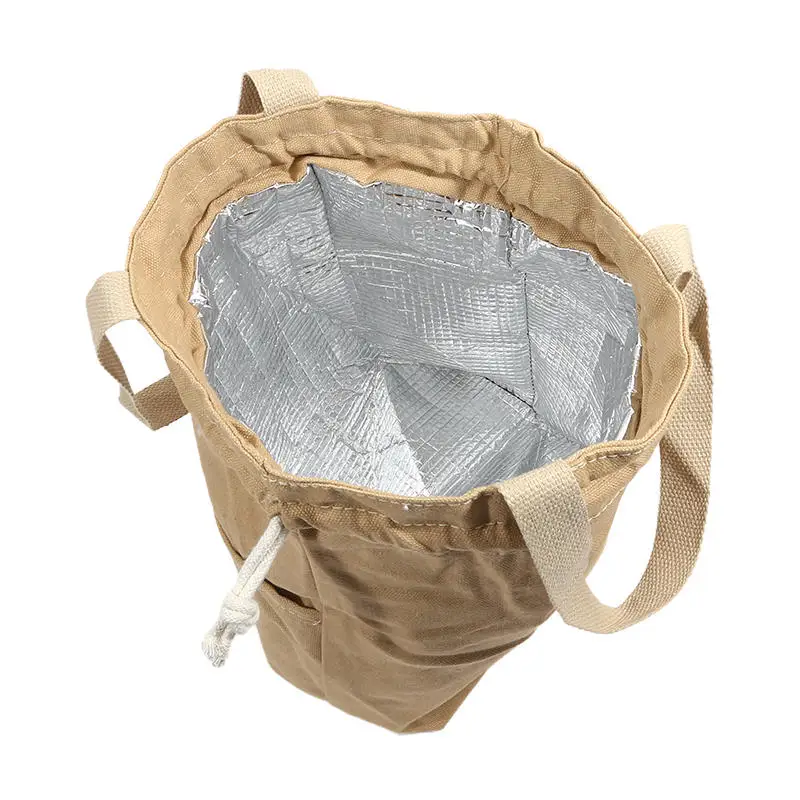 الرباط قماش معزول حقيبة الغداء رشاقته الحرارية بينتو صندوق حمل برودة حقائب نزهة الغذاء عشاء الحاويات