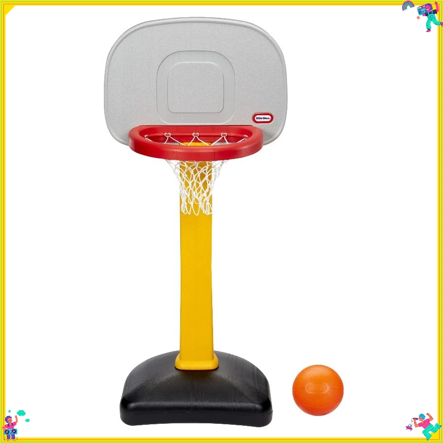 

Набор баскетбольных колец фиксированной высоты, прочная баскетбольная система на открытом воздухе для двора, подъездной дороги и семейных игр