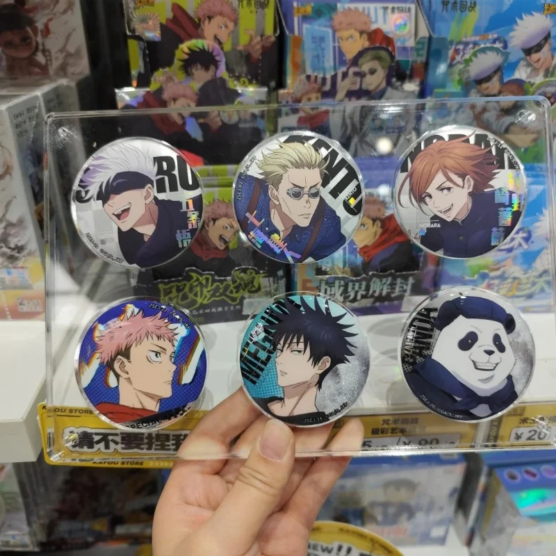 KAYOU Anime Jujutsu Lijn Kojo Yuji ka r en geluid B-rows Pins Satoru Wederzijdse hulp Fushiguro Megumi Badge voor Backpack Gift Accessoire en y