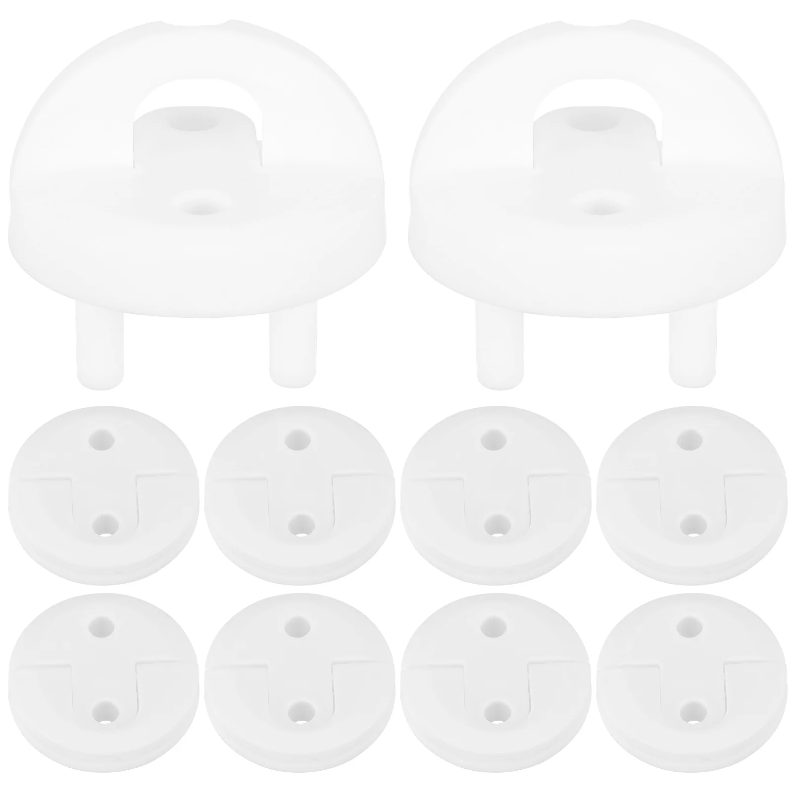 10 pçs tampas de tomada elétrica à prova de bebê cobre plástico proteção de tomada de segurança infantil para casa escola jardim de infância