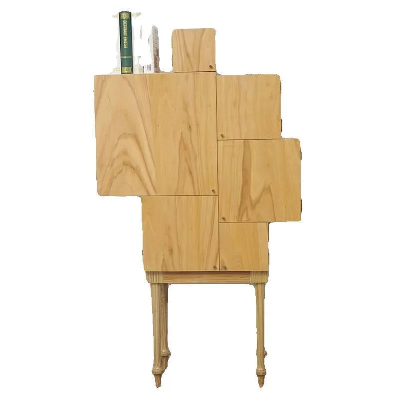 Wabi Sandy Wind Art Solid Wood , Medieval Storage  Simple Dining Side Cabinet, Entrance Cabinet, Log Color