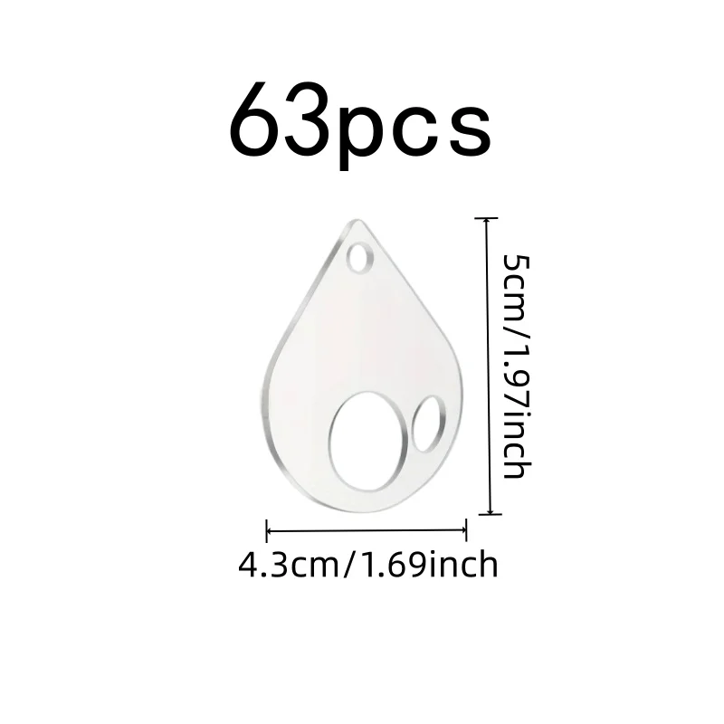 63 pcs Floss Winding Cards, Easy Thread Winding, suitable for Floss Classification, Compact Space Saving