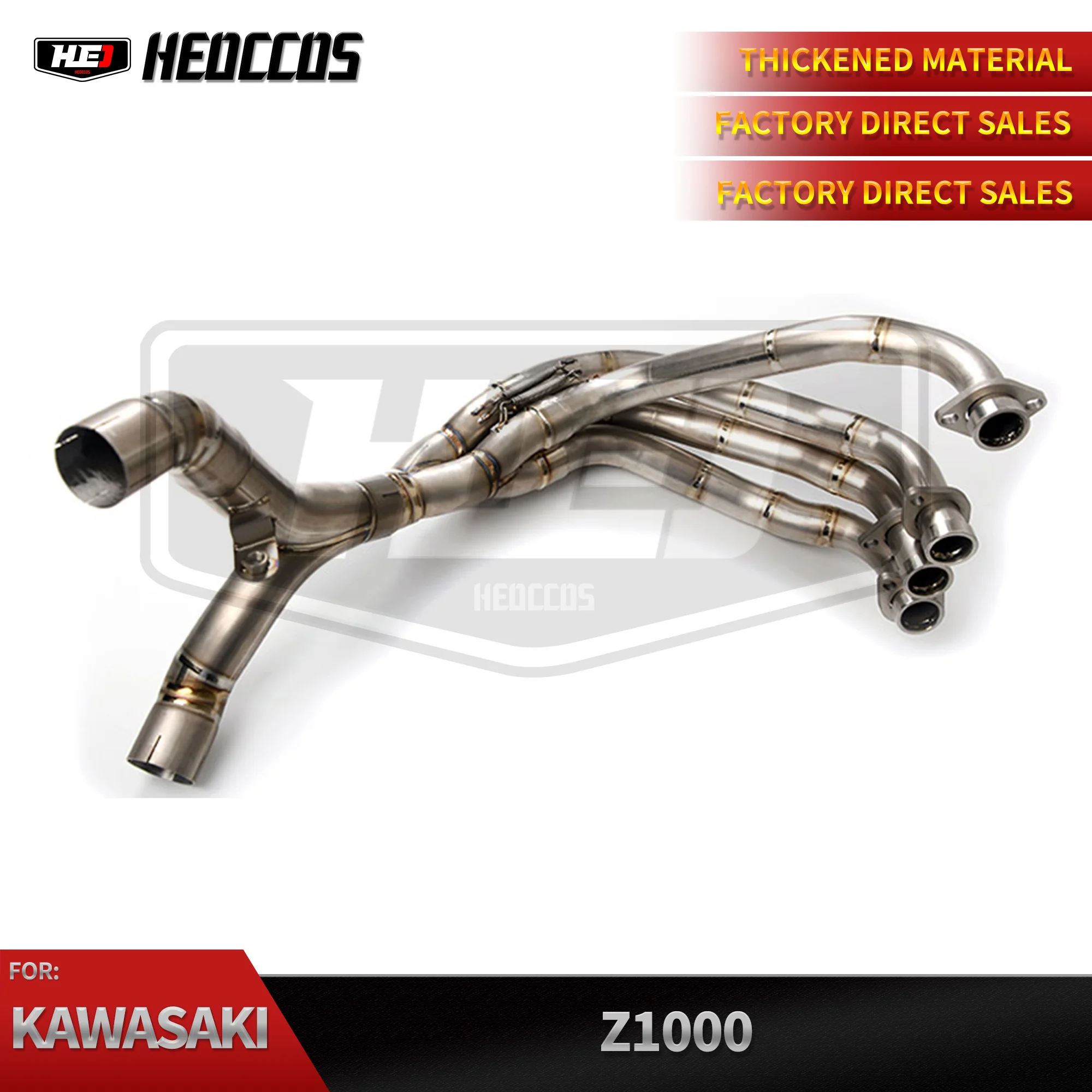 HEO Titanium Alloy Exhaust System For Kawasaki Z1000 Slip On Front Tube Link Pipe Connect full Motorcycle Exhaust System