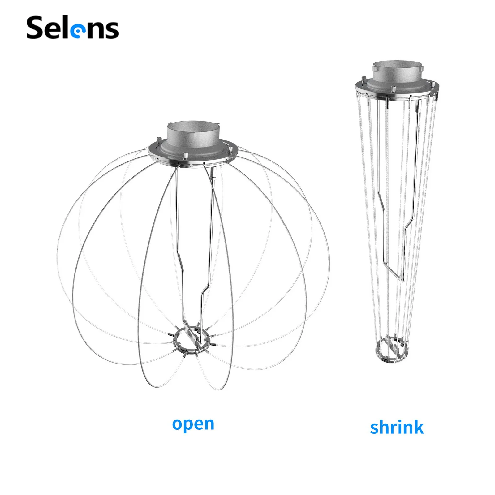 Selens 50/65/80cm esfera softbox com pano de sombreamento dobrável lanterna bola difusor para estúdio de fotografia flash