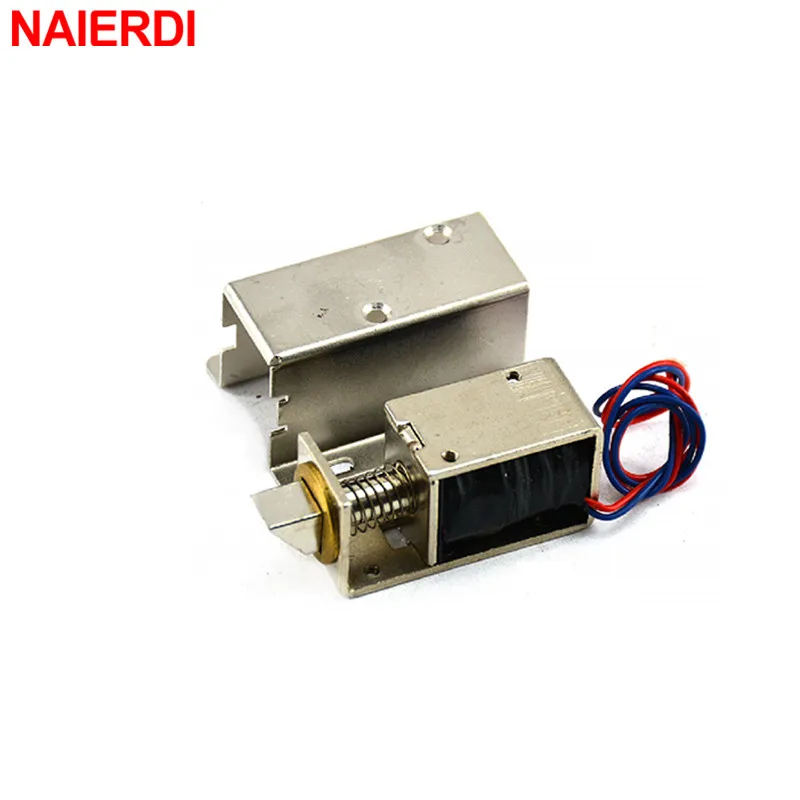 

NAIERDI Mini Electric Plug Lock 24V Cabinet Electric Bolt Lock Storage Electronic Drawer Lock Safe Access Control Small Lock