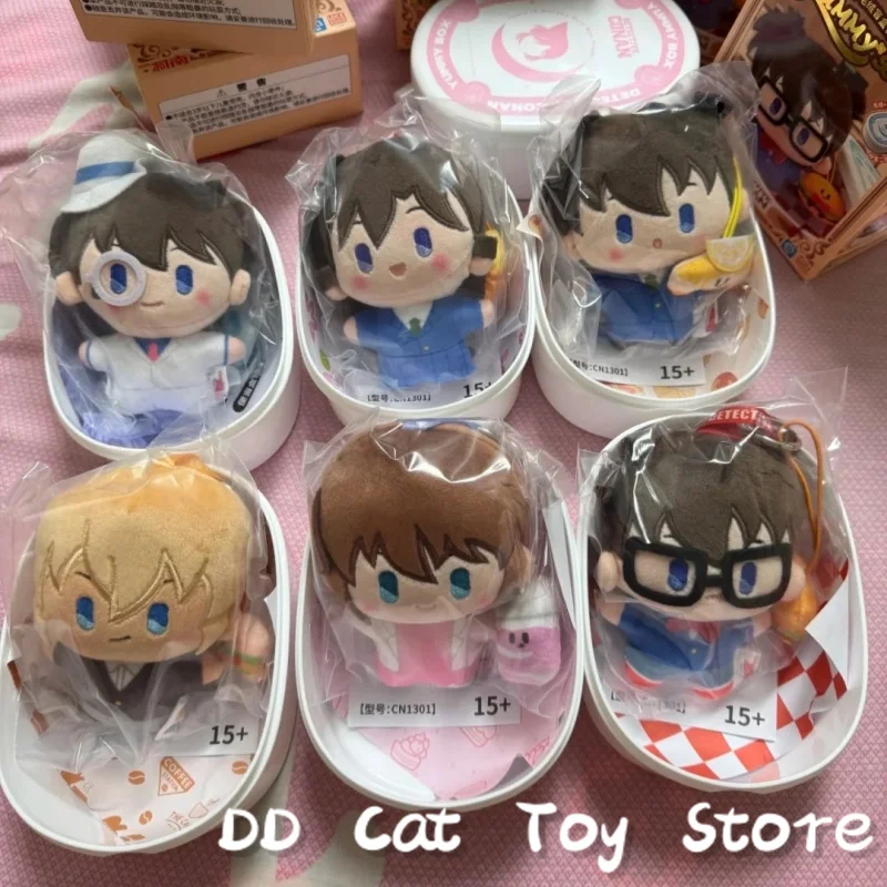

In Stock Original Detective Conan Yummy Box Blind Box Kawaii Kudou Shinichi Figure Doll Bag Pendent Surprise Box Birthday Gift