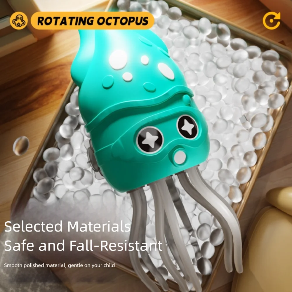 Kreatywna świecąca ośmiornica, zabawna meduza, zabawka spiralna, ozdoba antystresowa, zabawka do kąpieli dla dzieci, dekoracja domu.