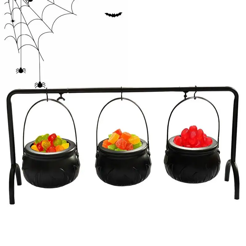 Witches Cauldron Halloween Decor Witches Cauldron Pot Candy Bowl Halloween Accessories Eerie Cute Witches Cauldron Serving Bowls