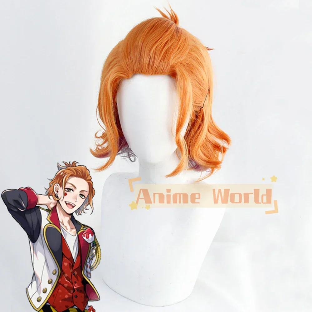

Heartslabyul Cater Diamond Orange Cosplay Wig