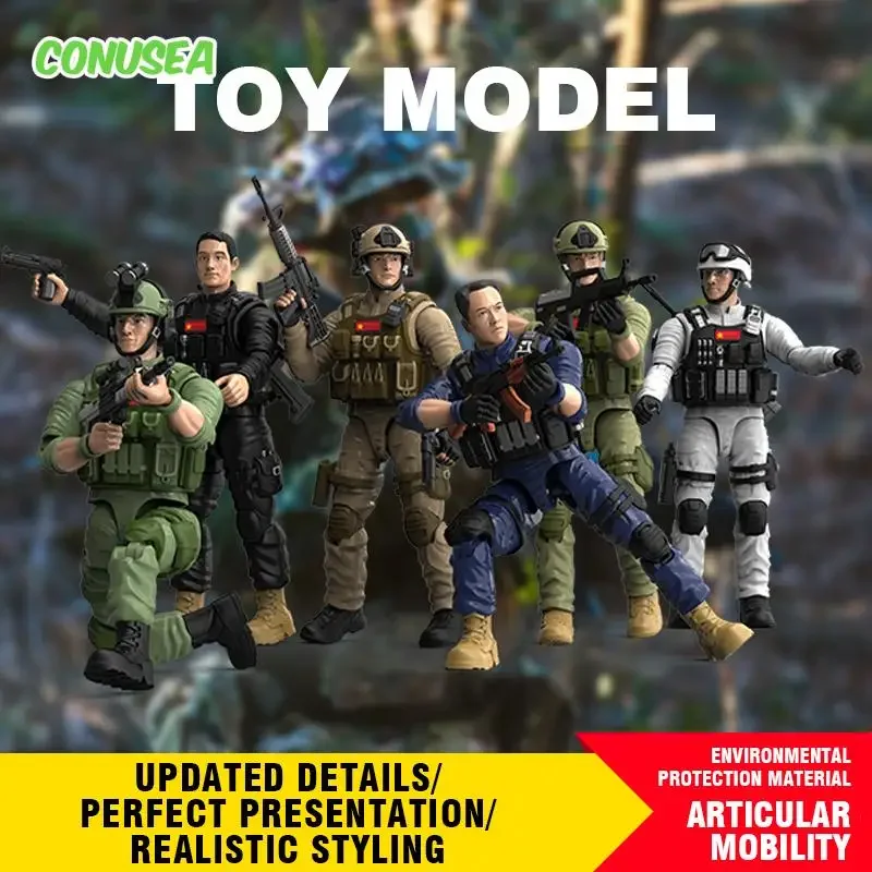 1 STKS Leger Soldaat Model Speelgoed Jongen Militaire Action Figure Modellen bureau Decoratie Collectie speelgoed voor Jongens Verjaardagscadeautjes