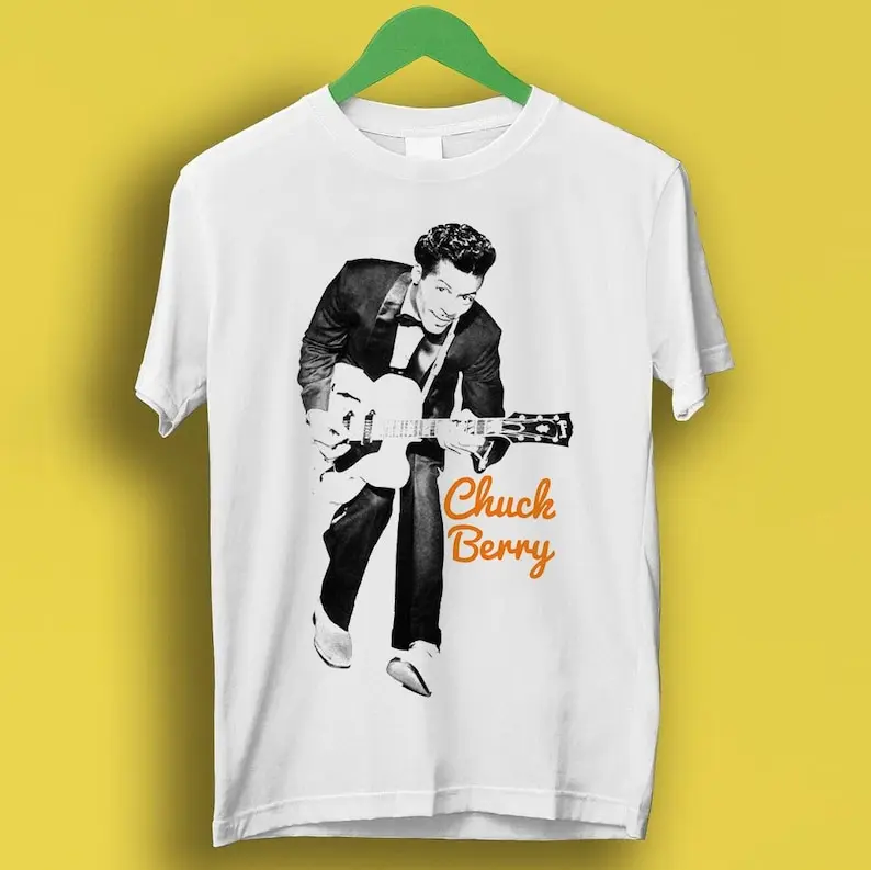 

Chuck Berry Guitar Rock Gift Funny Meme Tee Style Unisex Gamer Cult Movie Music T Shirt P1156