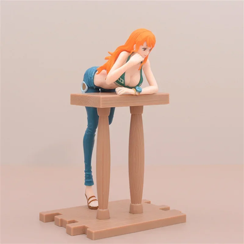 One Piece Figuras Anime, Boa Hancock, Ás, Vivi, Nami, Sentado Action Figure, Modelo PVC, Enfeites de Boneca, Presente Toy, Em Stock