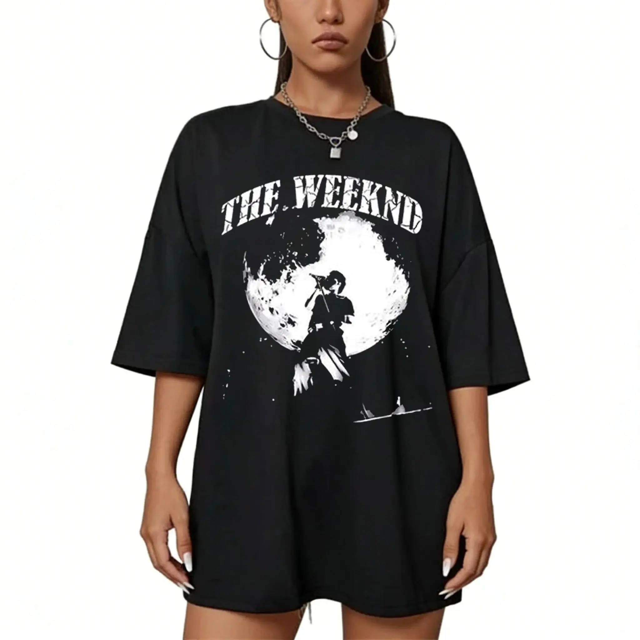 R&B Style Tee Hip Pop Tops The Weeknd 2026 After Hours Til Dawn World Tour Cotton Short Sleeves T-shirt Gift for Fans Unisex