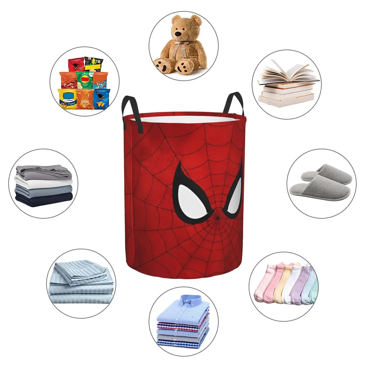 Spider Man Laundry Hamper Baskets Nursery Room Storage Basket for Kids