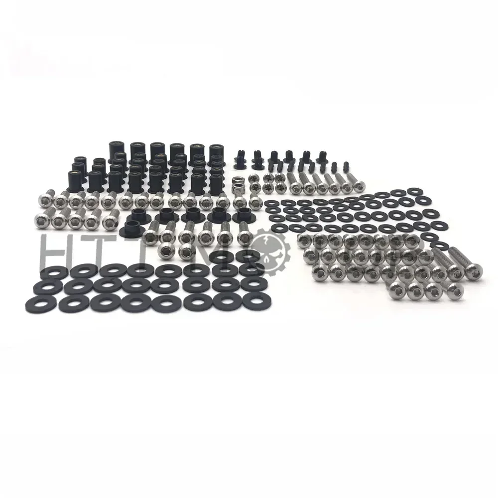

Motorcycle Parts For Kawasaki ZX-14 2006-2011 179 PCs Fairing Bolt Kit Screws Bolts Stainless Chromed
