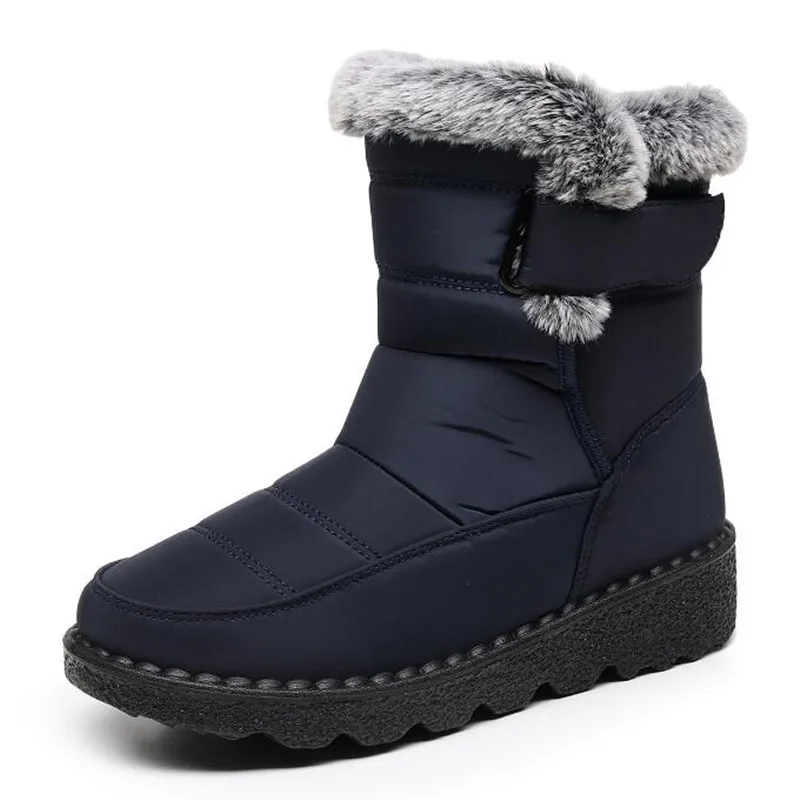 Women's Boots 2025 Trend Winter Shoes For Woman Winter Boots Ankle Low Heels Botas Mujer Waterproof Snow Boots With Fur Shoes