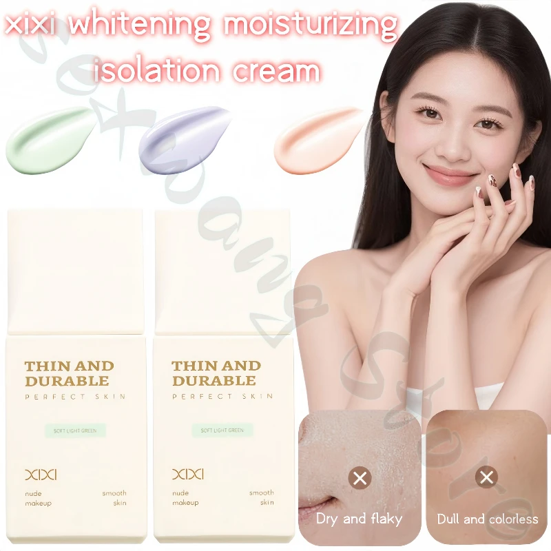 xixi air gentle isolation cream before makeup, natural moisturizing concealer, brightening skin tone, non-stuck powder 25ml