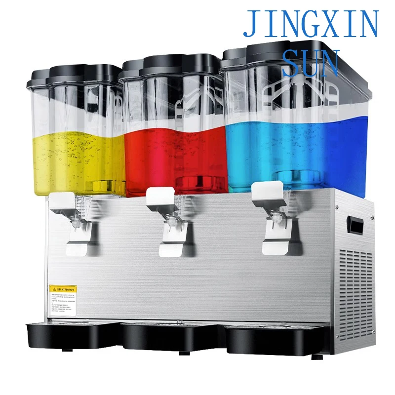 22L/44L/66L Commercial Self-Service Beverage Juice Iced Stall Refrigeration Cold Drink Machine Double-Cylinder Three-Cylinder