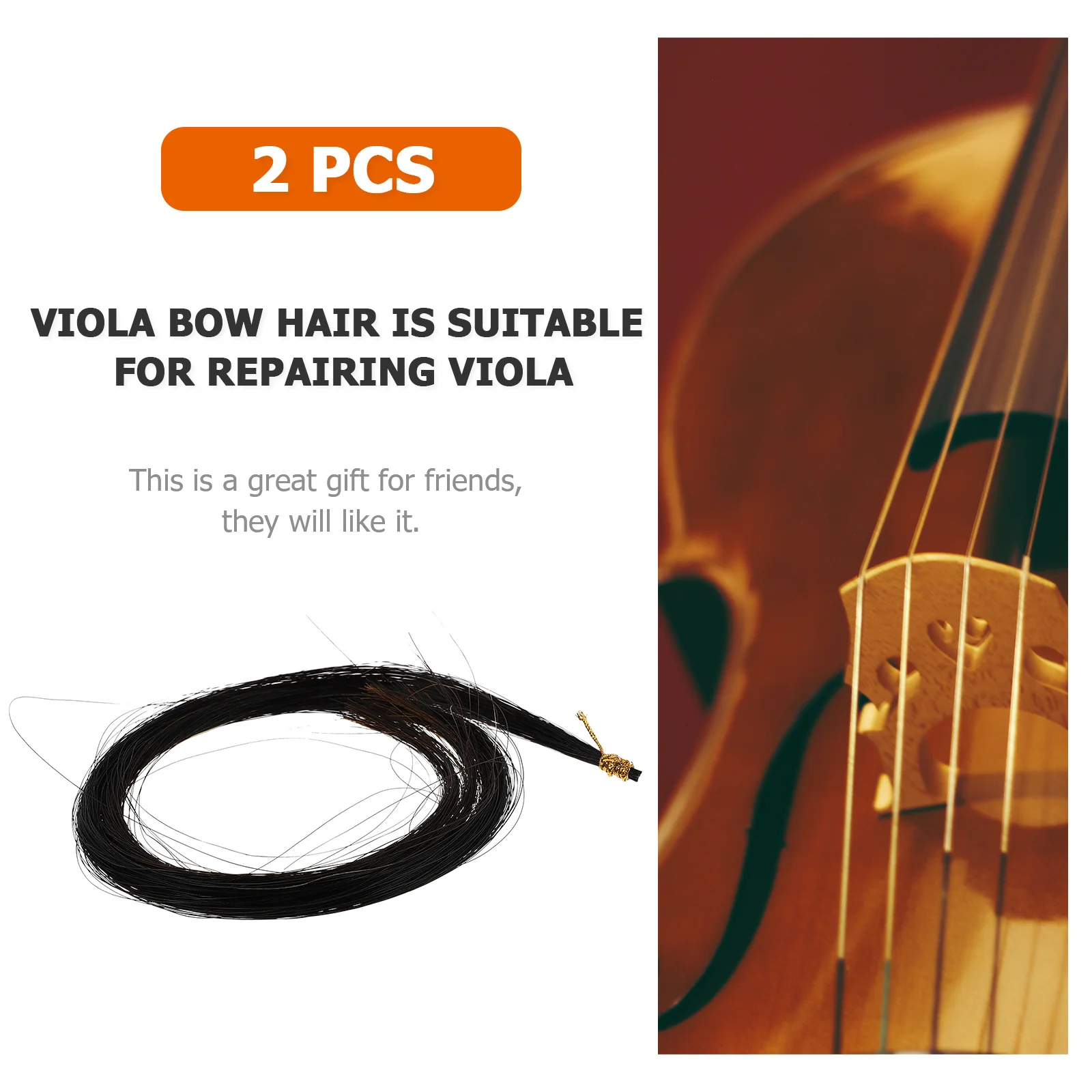 

Natural Viola Bow Hair for Smooth Delicate Durable Long-Lasting Creative Gift Accessory Hair