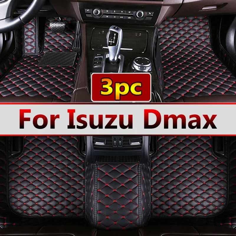 Car Floor Mats For Isuzu Dmax D-max 2020 2019 2018 2017 2016 Auto Accessories Decoration Leather Carpets Waterproof Protect Rugs